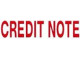 XSTAMPER Credit Note Stamp - Red