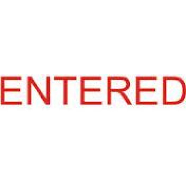 XSTAMPER Entered Stamp - Red