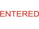 XSTAMPER Entered Stamp - Red