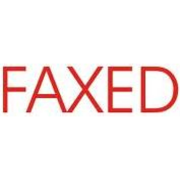 XSTAMPER Faxed Stamp - Red