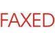XSTAMPER Faxed Stamp - Red
