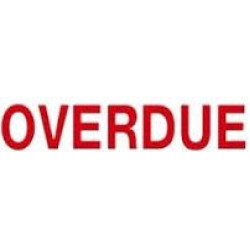 XSTAMPER Overdue Stamp - Red XSTAMPER Overdue Stamp - Red