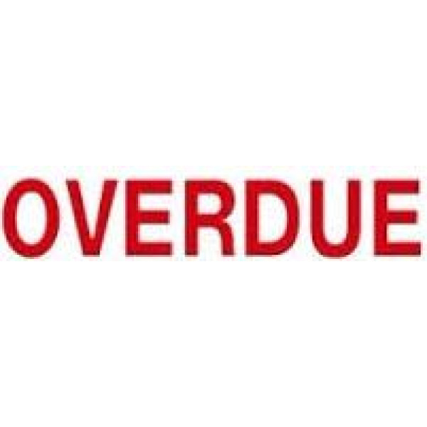 XSTAMPER Overdue Stamp - Red