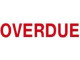 XSTAMPER Overdue Stamp - Red