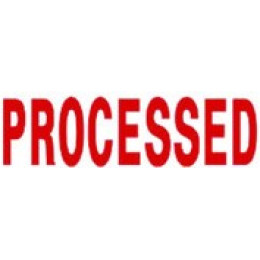 XSTAMPER Processed Stamp - Red