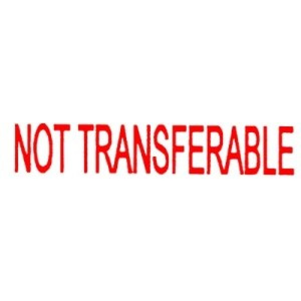 XSTAMPER Not Transferable Stamp - Red