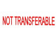 XSTAMPER Not Transferable Stamp - Red