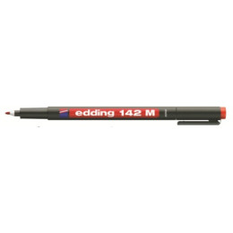 EDDING 142 Medium OHP Permanent Marker - Red