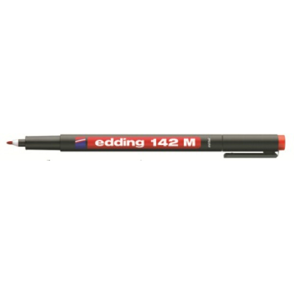 EDDING 142 Medium OHP Permanent Marker - Red EDDING 142 Medium OHP Permanent Marker - Red