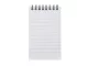 Pukka Pads Metallic A7 top spiral pocket notebook shown open with lined pages
