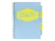 Pukka Pads Pastel A4 Polypropylene Cover Project Book 200 Page in blue shown from the front