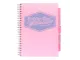 Pukka Pads Pastel A4 Polypropylene Cover Project Book 200 Page in pink shown from the front