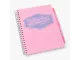 Pukka Pads Pastel A4 Polypropylene Cover Project Book 200 Page in pink shown from an angled view