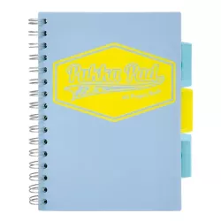 Pukka Pads Pastel A5 Polypropylene Cover Project Book 200 Page in blue shown from the front