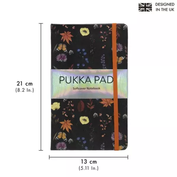 Pukka Bloom A5 Softcover Lined Notebook 192 Page shown from the front
