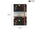 Pukka Bloom A5 Softcover Lined Notebook showing 21 cm by 13 cm size guide