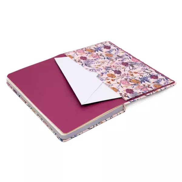 Pukka Bloom A5 Softcover Lined Notebook Cream Front View Pukka Bloom A5 Softcover Lined Notebook 192 Page Cream shown from the front