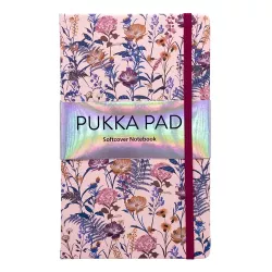 Pukka Bloom A5 Softcover Lined Notebook 192 Page Cream shown from the front