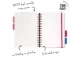 Pukka Bloom B5 Hardcover Project Book Cream showing wire binding, dividers and 200 page features