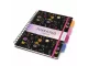 Pukka Bloom B5 Hardcover Project Book Black Angled View Pukka Bloom B5 Hardcover Project Book Black shown at an angle with dividers and elastic closure