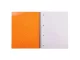 Pukka Bloom A4+ Side Spiral Jotta Cream showing inner lined pages and orange inside cover