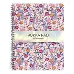 Pukka Bloom A4+ Side Spiral Jotta 160 Page Cream shown from the front