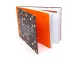 Pukka Bloom Visitor Book partially open showing the cover and inner pages
