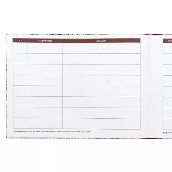 Pukka Bloom A4 Visitors Book Cream Size Guide Pukka Bloom A4 Visitors Book Cream showing 30 cm by 21.5 cm size guide