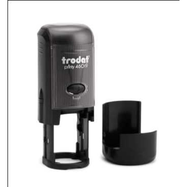 TRODAT 46019 Self-Inking Rubber Stamp - Round 19 mm