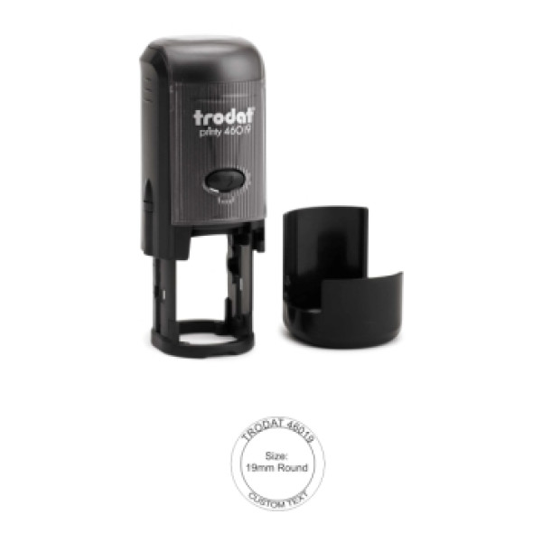TRODAT 46019 Self-Inking Rubber Stamp - Round 19 mm